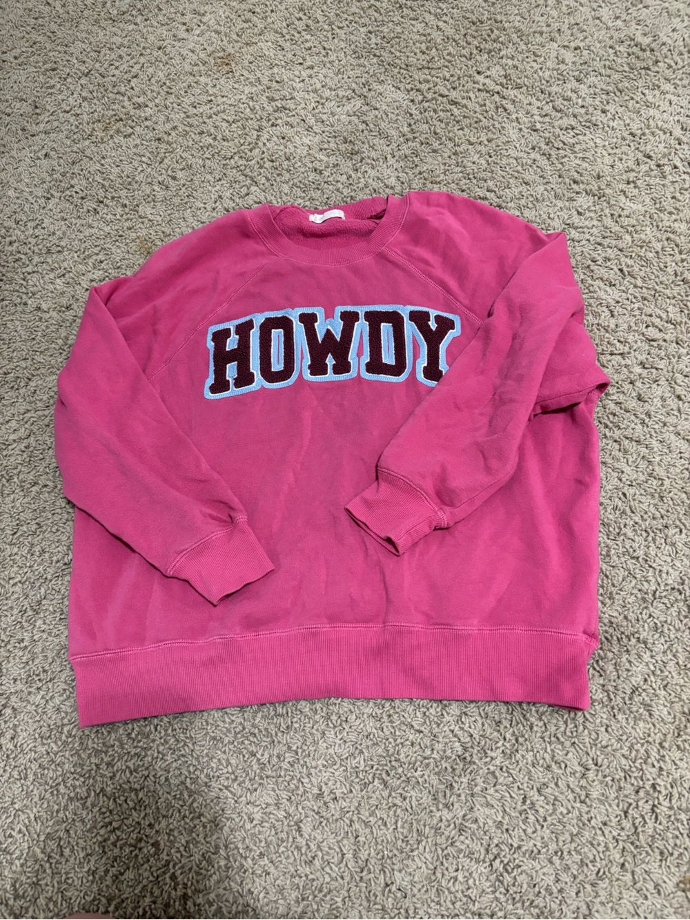 Pink Altard State "Howdy" Crewneck Sweatshirt